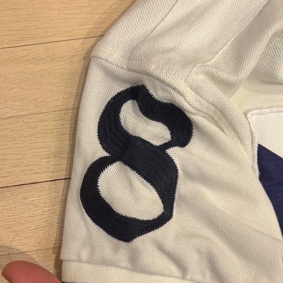 Zara Scotland Blue and White Striped rugby Shirt - Picture 6 of 7